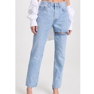 Agolde Lana Slice Straight Leg Jeans